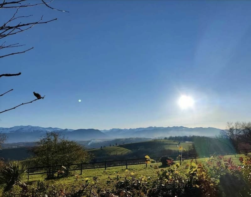 Sortie sud Pau et belle vue sur les crêtes, par Nay, Rebenacq et Gan - Bizanos