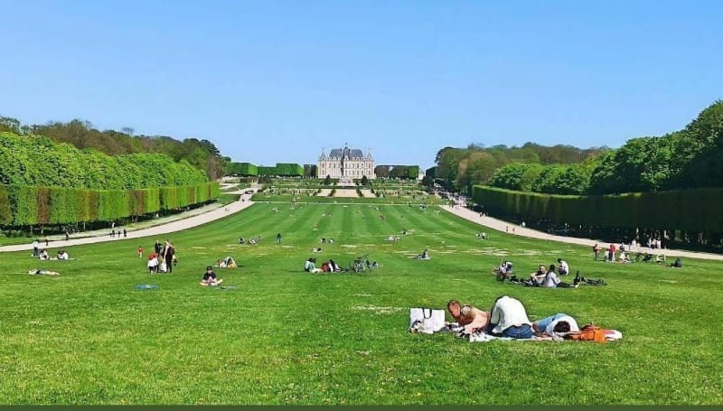 Parc de Sceaux et parc de la Noisette depuis le RER B Sceaux - Antony