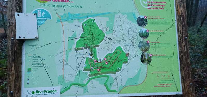 Petite boucle dans le Bois de Claye-Souilly - Claye-Souilly