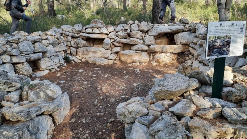 Oppidum Châteauvallon Ollioules par le télégraphe - Ollioules