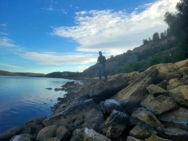 Tour au fond du lit de l'étang de Lavalduc - Fos-sur-Mer