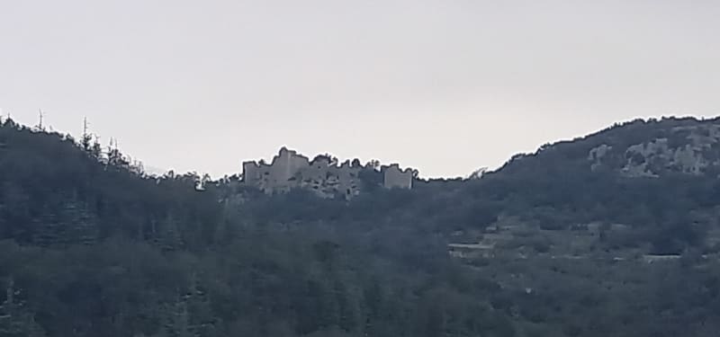 Château d'Allègre par le Défilé d'Argensol à VTT - Allègre-les-Fumades