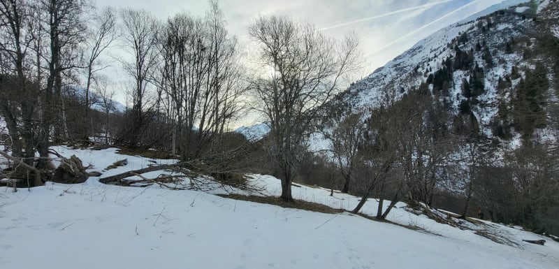Balade hivernale de Chenalette, bas de Valmeinier - Valmeinier