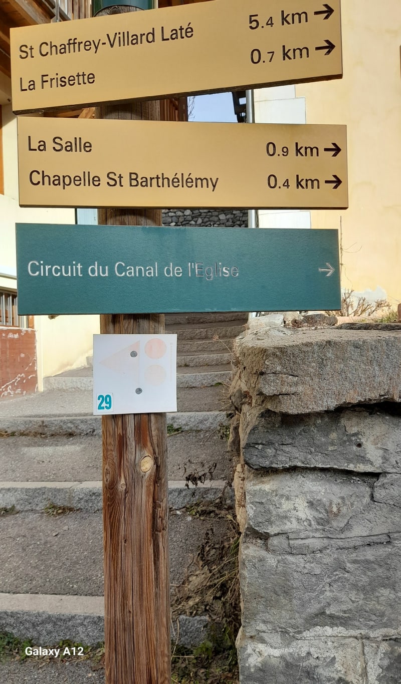 Canal de l'Eglise et de la Broue à la Salle - La Salle-les-Alpes