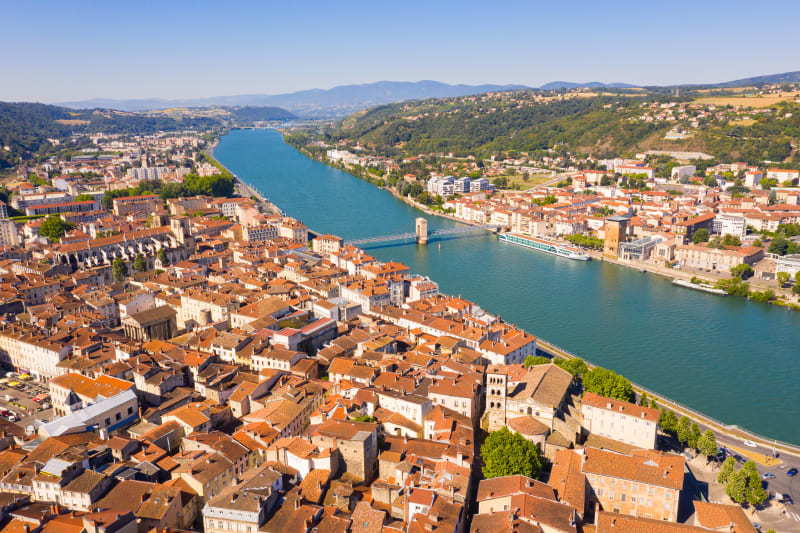 Sur les bords du Rhône à Vienne - Vienne