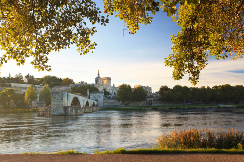 Barthelasse-eiland en de wallen van Avignon - Avignon