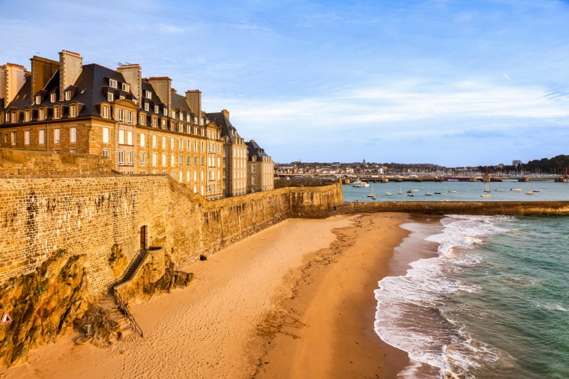 À vélo à Saint-Malo, intra-Muros et par la Plage du Pont - Saint-Malo