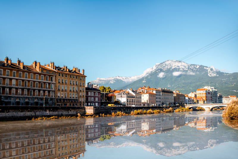 A vélo à Grenoble, L'île d'Amour et le Lac de la Taillat - Grenoble