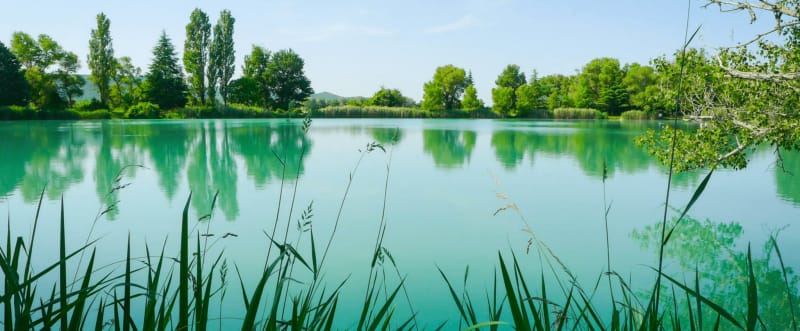 Des Pourcelles vers le plan d'eau des Buissonnades - Les Mées