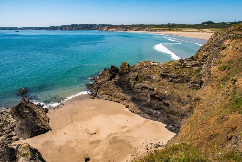Crozon direction l'Île de l'Aber à vélo - Crozon