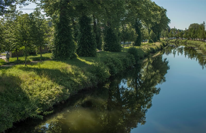 Abbeville, entre campagne et canal à vélo - Abbeville