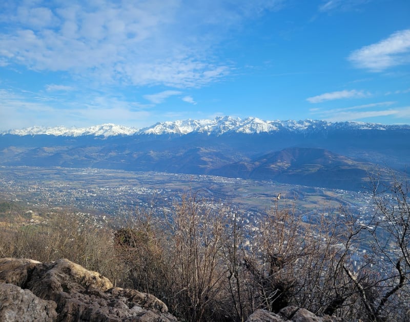 Montée au Mont Rachais et panorama sur Grenoble - Grenoble