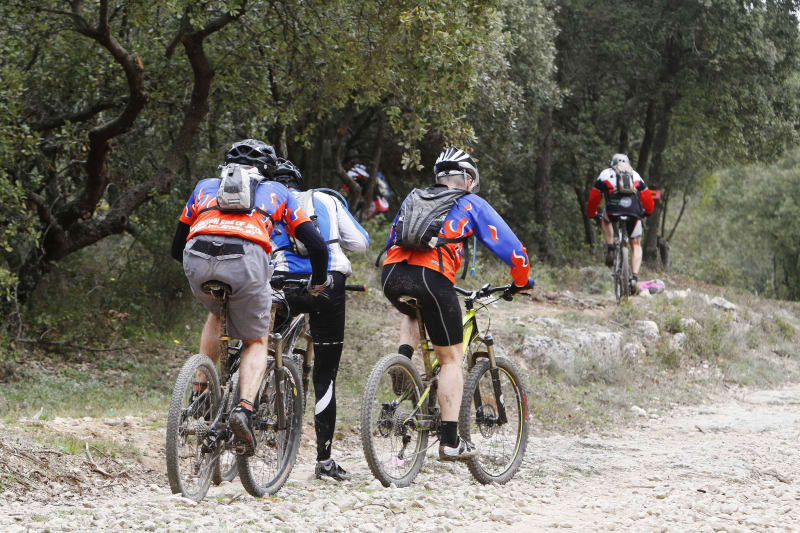 Entre Boissieres et Uchaud en foret - Uchaud