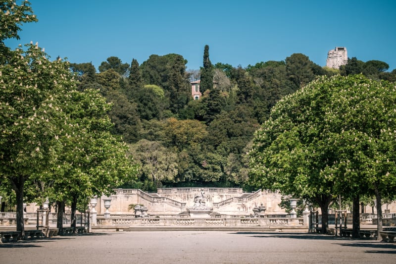 Boucle de centre Nîmes et tour de Vacquerolles - Nîmes