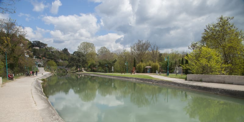 Agen gare et le canal de la Garonne à vélo - Agen