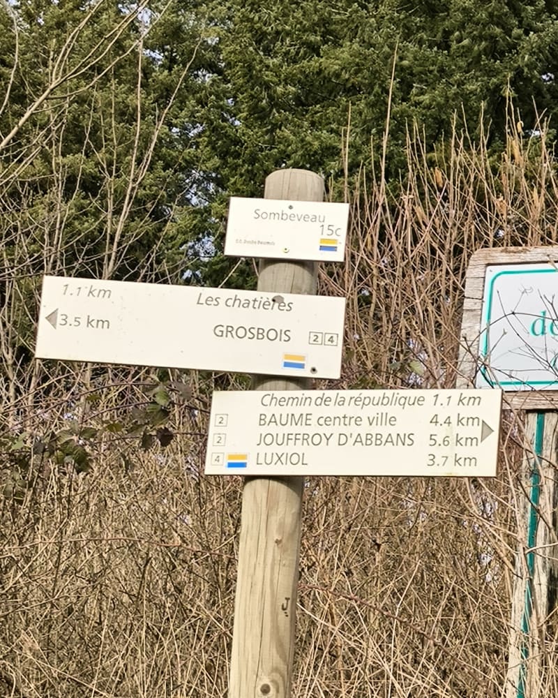 Baume les Dames, chemin de l'arboretum - Baume-les-Dames