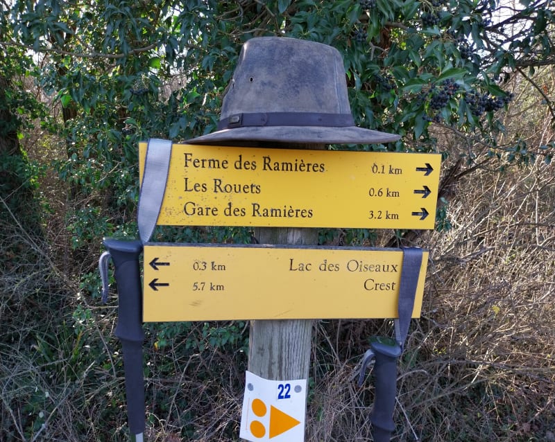 Gare des Ramières le long de la Drome - Allex