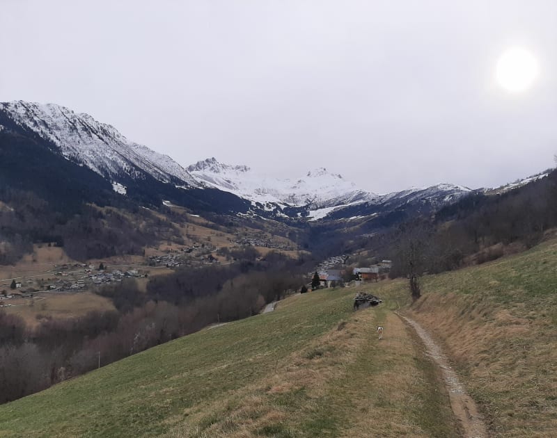 Promenade de Fey Dessous, par Doucy - Les Avanchers-Valmorel