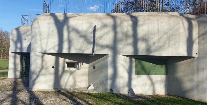 Casemates de la ligne Maginot et moulins, depuis Uffheim - Sierentz