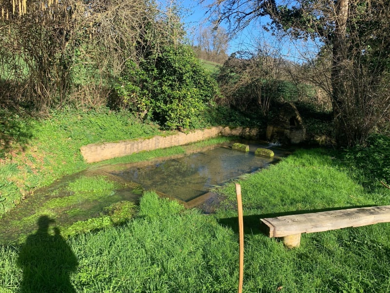 Veyrines-de-Vergt, le long du Caudeau et par la Croix - Veyrines-de-Vergt