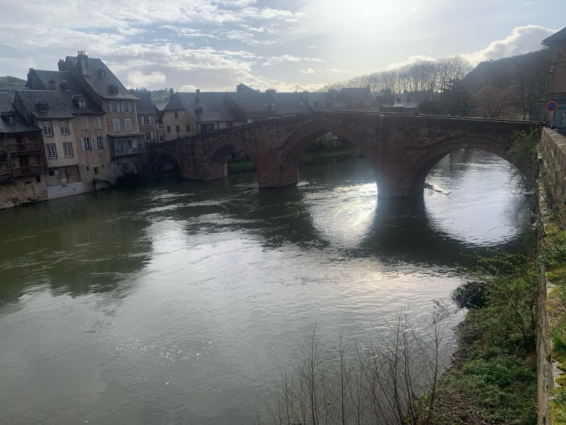 Compostelle entre  Espalion et Estaing - Espalion
