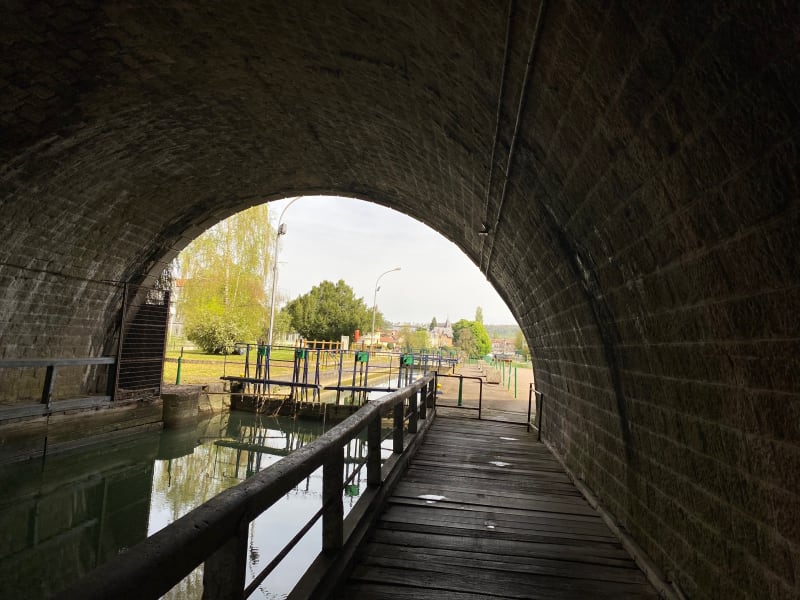 Vers Haudainville, aux abords du canal de la Meuse - Verdun