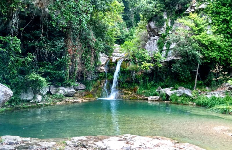 La Cagne et la Cascade du Riou, depuis Vence - Vence