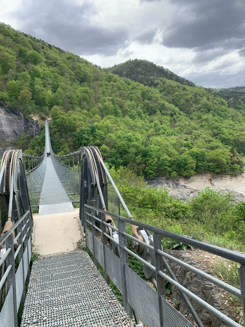 Passerelle du Drac en aller-retour - Lavars