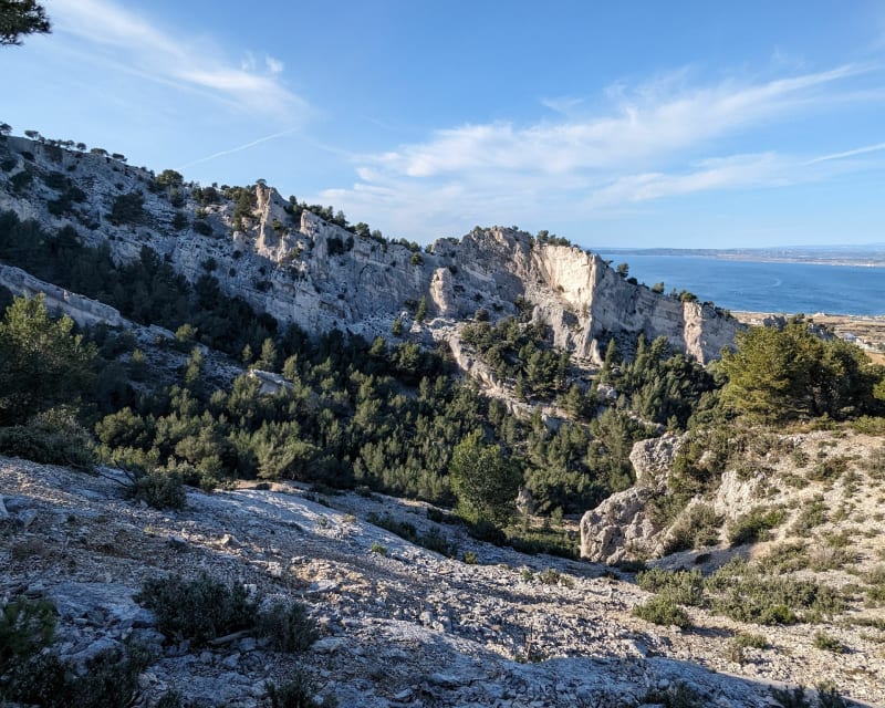 Boucle entre Marignane et les hauteurs de Château Neuf les Martigues - Marignane