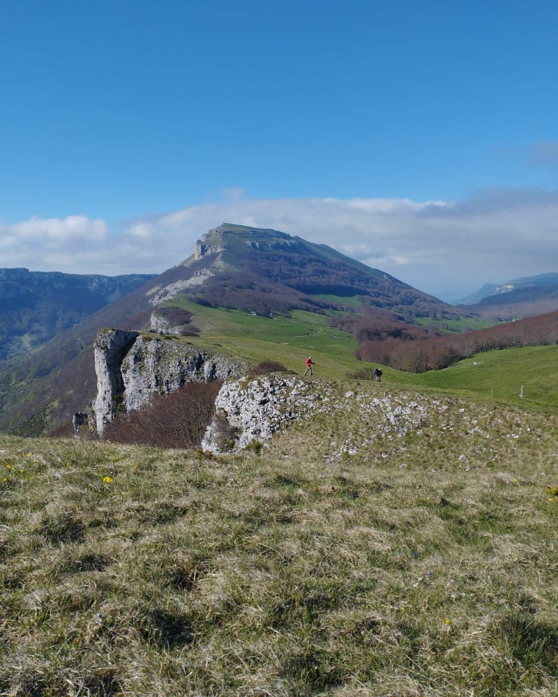 Roc de Touleau et début du plateau d'Ambel - Omblèze