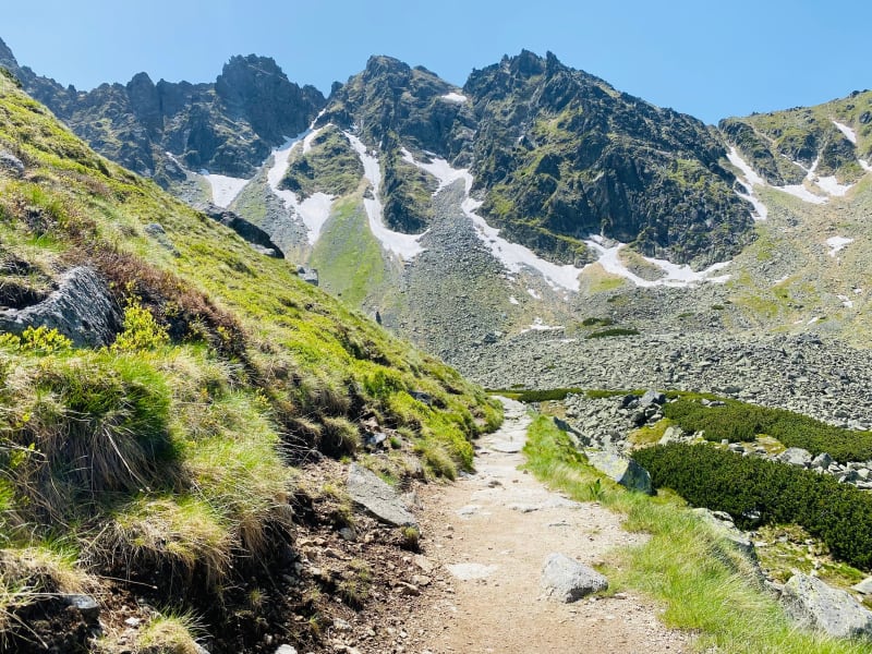 Trasa do Przełęczy Krzyżne: Tatry Bielskie, szlak z Białej Wody - Zakopane