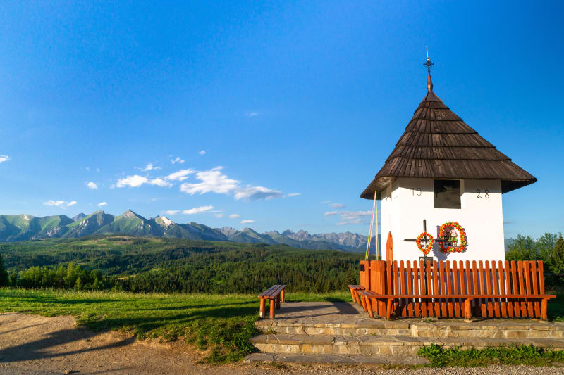 Widok jak z pocztówki, czyli Przełęcz nad Łapszanką - Łapszanka