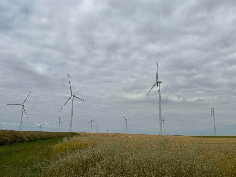 Balade sur le parc éolien autour de Voves - Beauvilliers