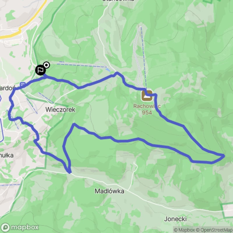 Ścieżka w góry z Zwardonia o dystansie 10 km i trudnym terenem (polski) - Zwardoń