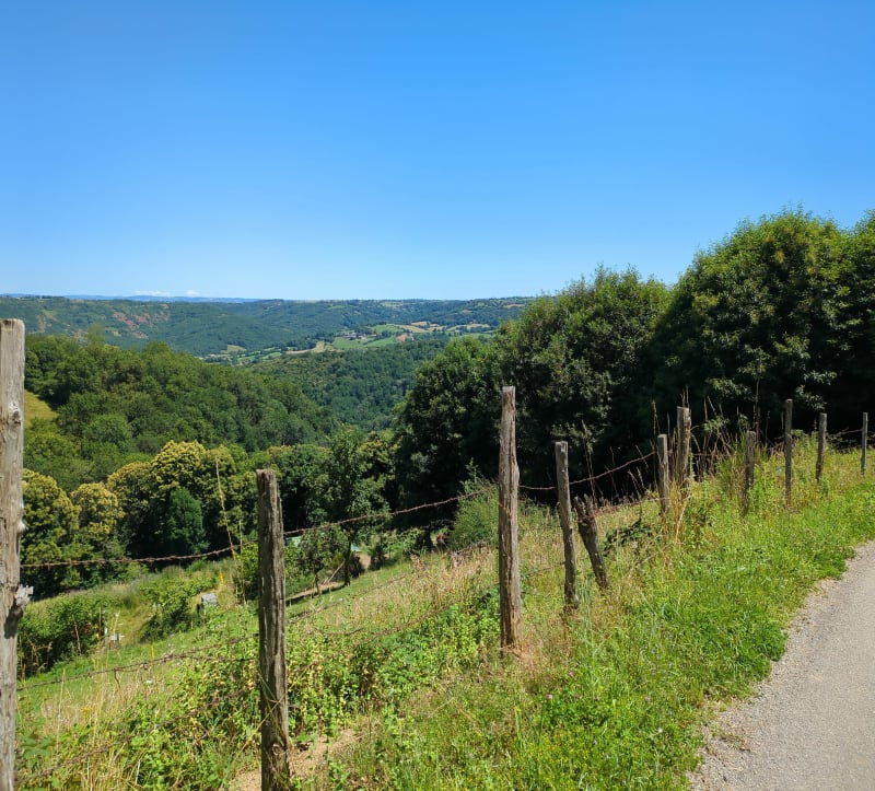 Petites routes avec vues entre Goutrens et Bournazel - Escandolières