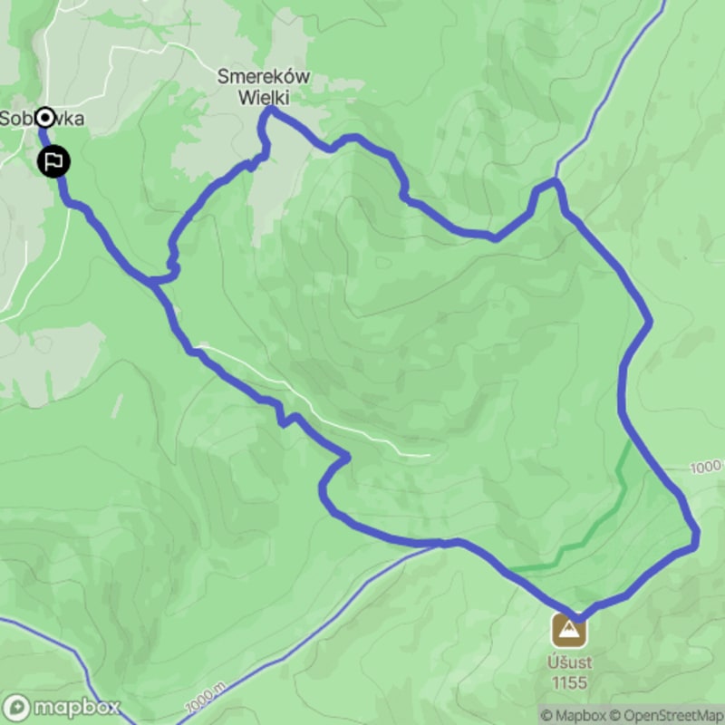 Ścieżką przez Soblówkę na trudnym szlaku o dystansie 13,6 km - Soblówka