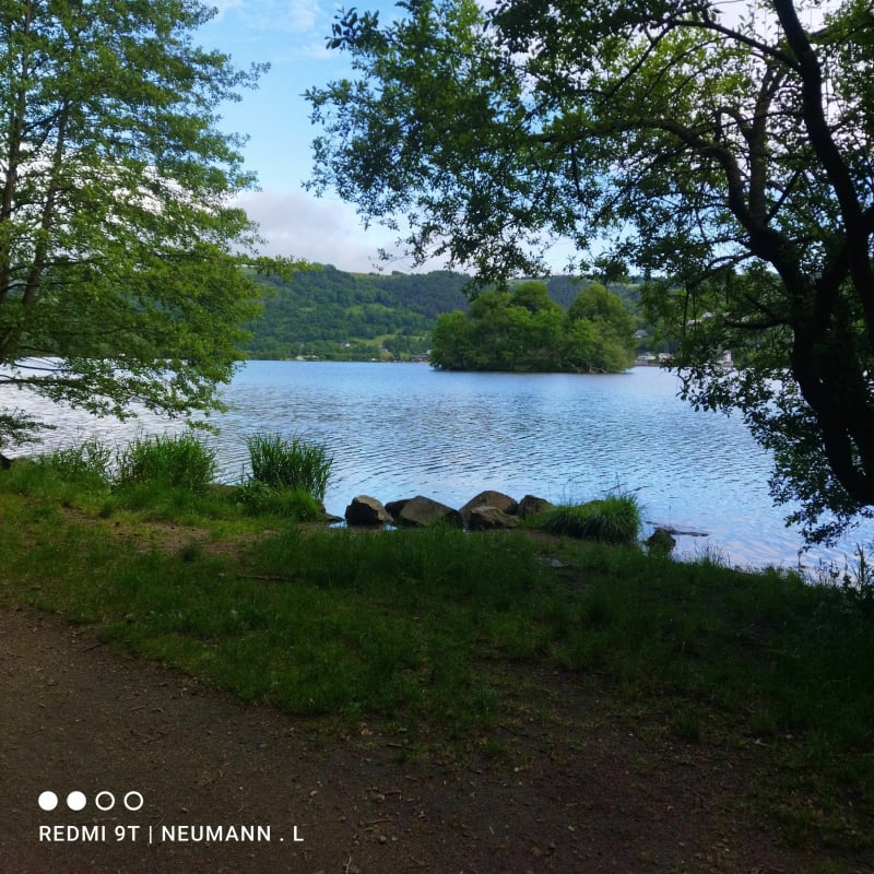 Départ du camping de l'Europe pour le tour du lac Chambon - Murol