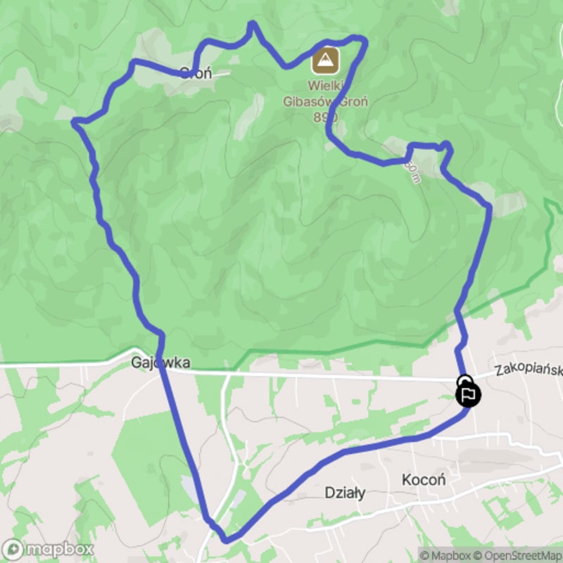 Ścieżka w góry z Koconia, trudna trasa o długości 12 km - Kocoń