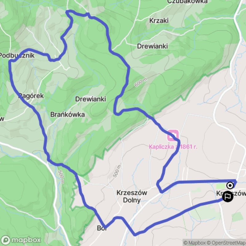 Ścieżka w Krzeszowie o długości 10 km, poziom trudności średni - Krzeszów