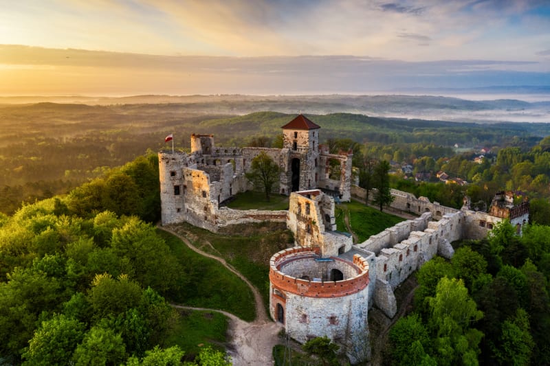 Zamek Tenczyn: jurajska warownia na wulkanicznym wzgórzu - Rudno