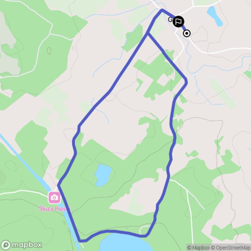 Łatwa, 5,3km rada w Górach Świętokrzyskich - start z Guji - Guja