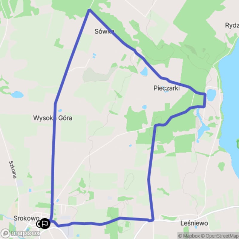 Ścieżka w Srokowie - 9,9 km, poziom trudności średni - Srokowo