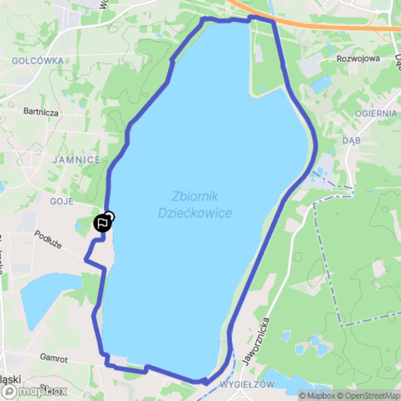 Średni poziom trudności, 12,5 km dystansowy spacer od Imielina. - Imielin