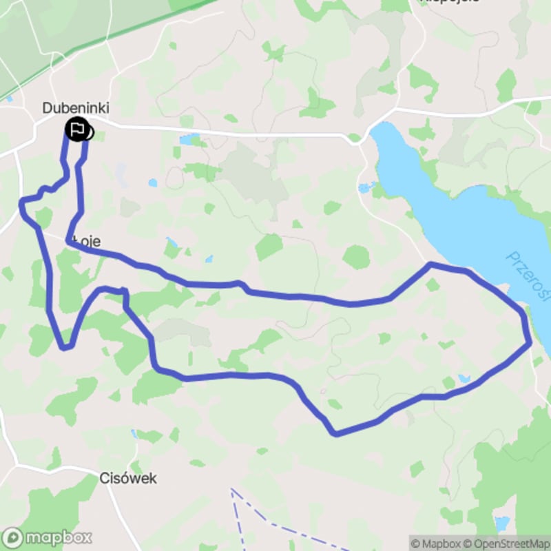 Ścieżka w środku natury - spacer z Dubeninków przez lasy o dystansie 9,8 km i poziomie trudności średniej. - Dubeninki