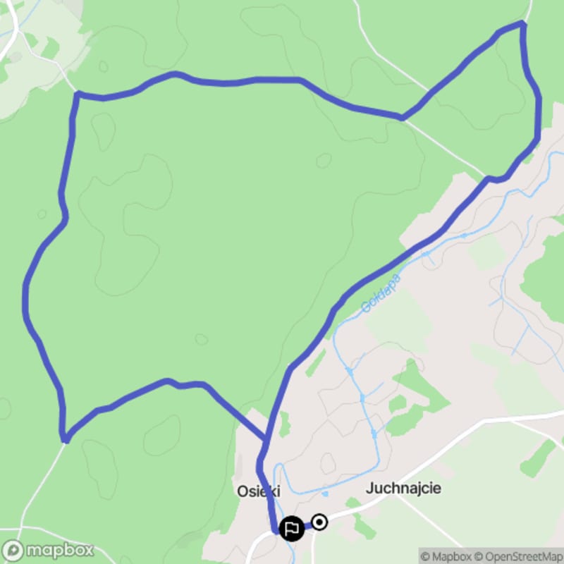 Spacer łatwy o długości 7,8 km w Juchnajcie - Juchnajcie