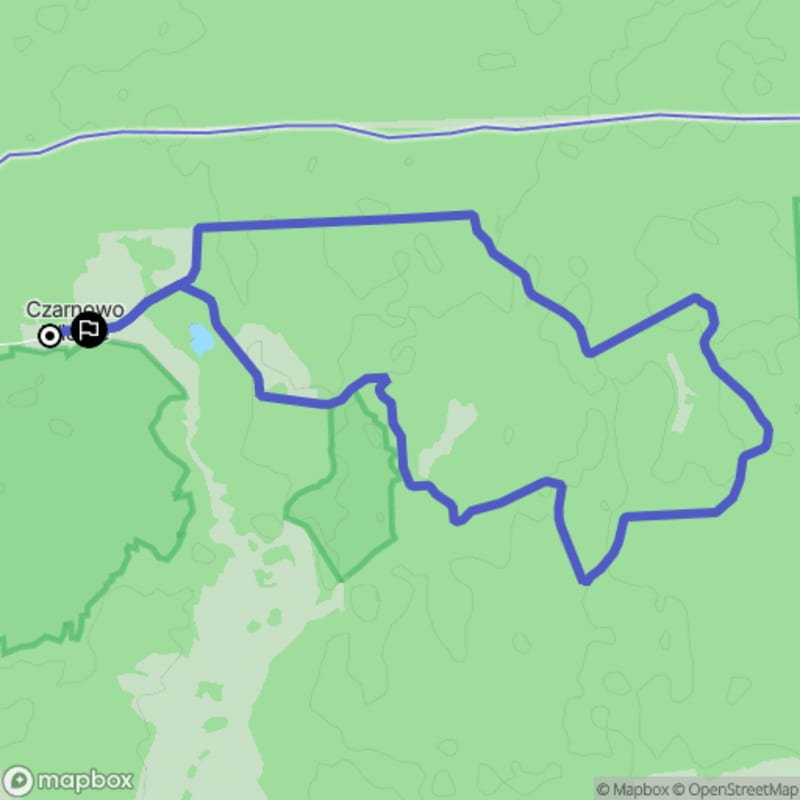 Ścieżka wzdłuż rzeki z poziomem trudności średnim - 10,9 km, Czarnowo Wielkie (polski) - Czarnowo Wielkie