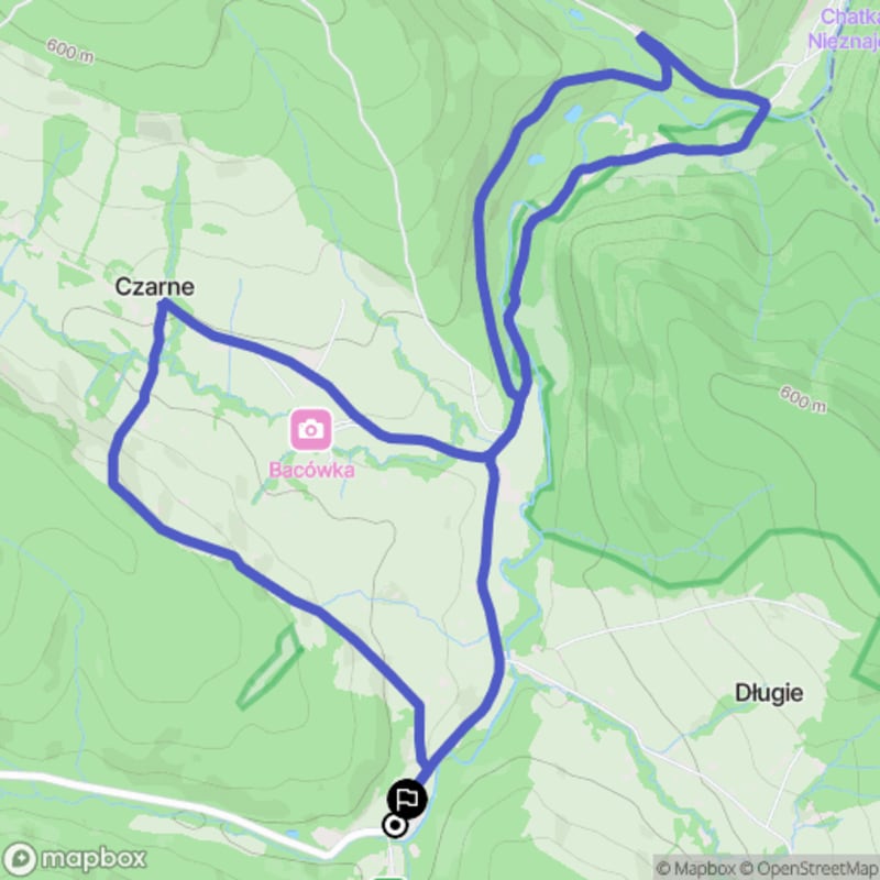 Ścieżka w Czarnym - 7,6 km, poziom trudności średni - Czarne