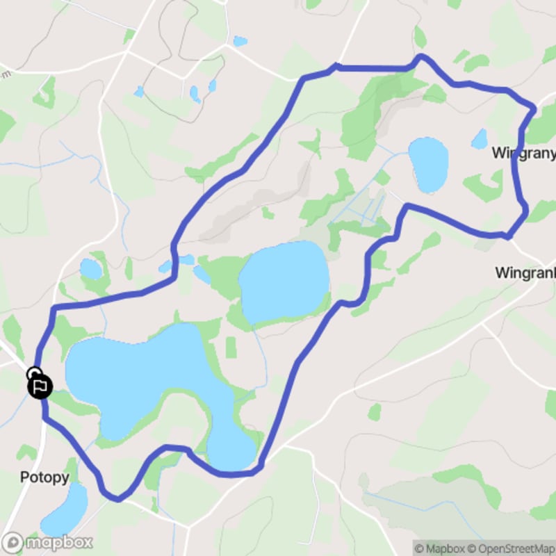 Łatwa, 5.8km trasa turystyczna rozpoczynająca się w Potopach.\n - Potopy