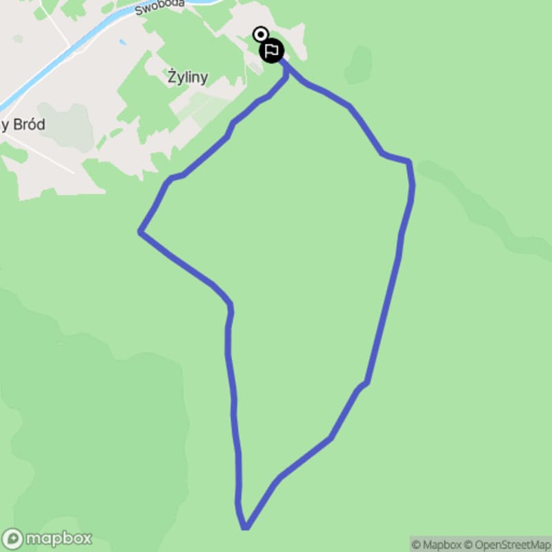 Spacer łatwy o długości 6,5 km w miejscowości Sucha Rzeczka - Sucha Rzeczka
