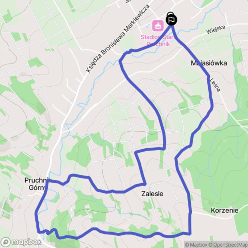 Ścieżka w Pruchniku o dystansie 7,5 km i poziomie trudności umiarkowanym - Pruchnik